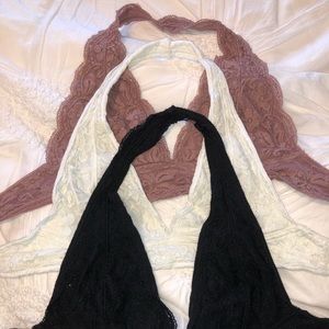 Set of Three Urban Outfitters Halter Bralettes